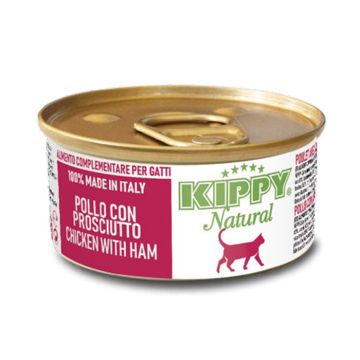 Kippy Cat Natural με Κοτόπουλο & Ζαμπόν 70gr