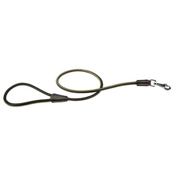 Ferplast Οδηγός Σκύλου Δερμάτινος Μαύρος 1x110cm