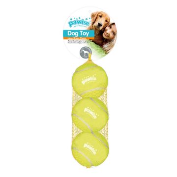 Pawise Παιχνίδι Σκύλου Squeaky Tennis Ball 6.3cm 3τμχ