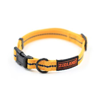 Zooland Περιλαίμιο Cotton Webbing Κίτρινο S 1.5x24-36cm