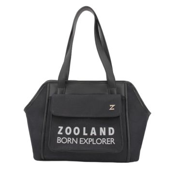 Zooland Τσάντα Μεταφοράς Canvas Μαύρη 36x18x28cm
