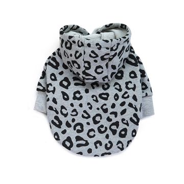 Pet Φούτερ Σκύλου Γκρι Λεοπάρ M