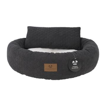 Pet Κρεβάτι Σκύλου - Γάτας με Μαξιλάρι Μαύρο 46.5x46.5x12cm