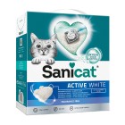 Sanicat Active White Ultra Clumping Λευκή Άμμος Μπετονίτη Χωρίς Άρωμα 10L