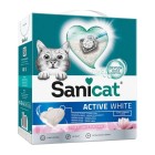 Sanicat Active White Ultra Clumping Λευκή Άμμος Μπετονίτη με Άρωμα Lotus Flower 6L