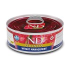 N&D Quinoa Grain Free Weight Management 80gr