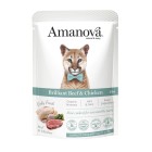 Amanova Cat Adult Brilliant Beef & Chicken 85gr Φακελάκι
