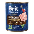 Brit Premium By Nature Dog Cans Chicken With Hearts 800gr