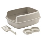 Moderna Starterkit Με Μπολ, Φτυαράκι Γκρι & Τουαλέτα 50x38x10.8cm